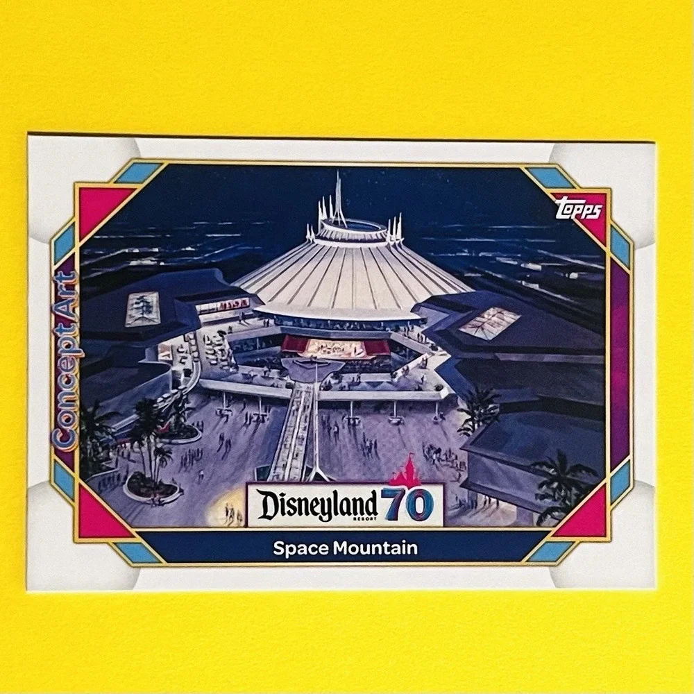 2025 Topps Disneyland 70th Anniversary Space Mountain Concept‎ Art #149 Disney
